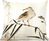 Sierkussens - Kussentjes Woonkamer - 40x40 cm - Vogel - Japans - Vintage