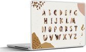 Laptop sticker - 10.1 inch - Spreuken - Alfabet - Quotes - Kinderen - Kids - Baby - Jongens - Meiden - 25x18cm - Laptopstickers - Laptop skin - Cover
