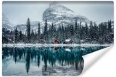 Fotobehang Lake O'hara In Canada - Vliesbehang - 368 x 280 cm
