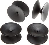 dubbele zuignappen Bluwave 3,5 cm rubber zwart 4 stuks