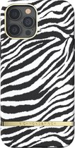 Richmond & Finch Zebra zebraprint hoesje voor iPhone 12 Pro Max - zwart