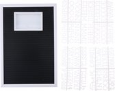 letterbord met fotolijst 45x30,5x3 cm zwart/wit