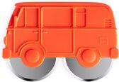 pizzasnijder Van 12,2 x 8,5 cm ABS/RVS rood