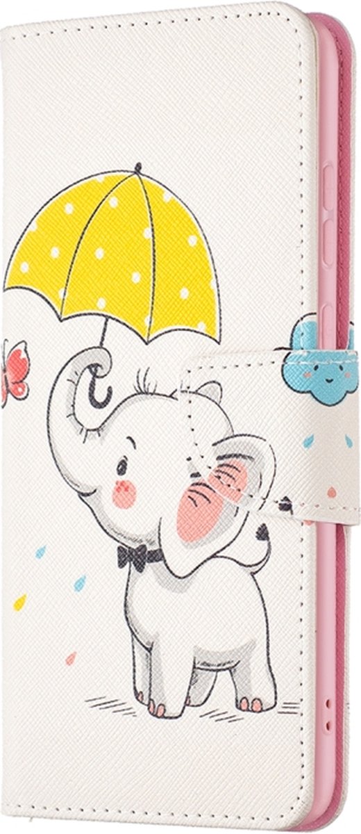Olifant book case hoesje Telefoonhoesje geschikt voor Samsung Galaxy A33