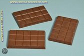 Chocolade tablet, puur, 3 stuks