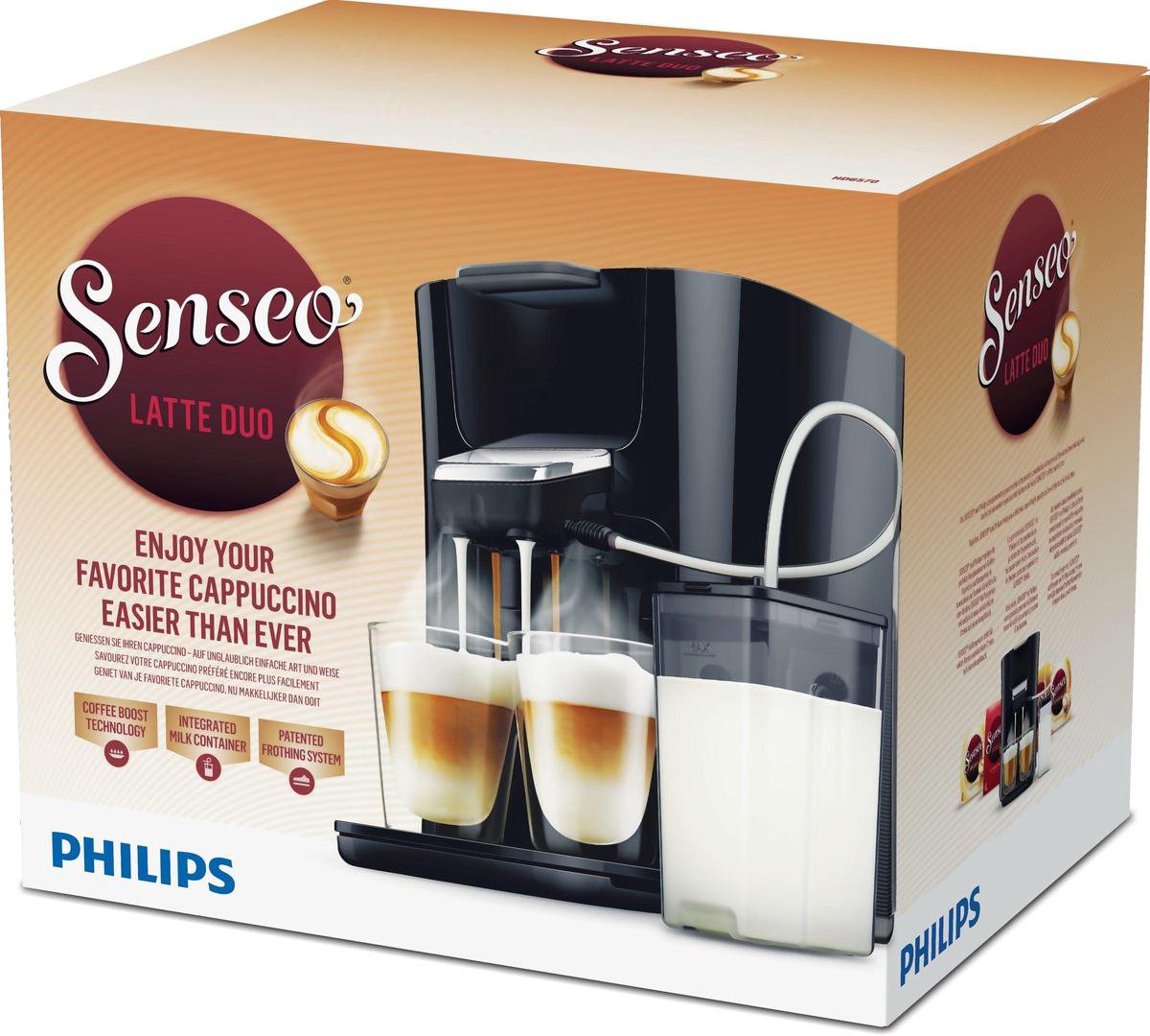 hotel Excentriek vreemd Philips Senseo Latte Duo HD6570/60 - Koffiepadapparaat - Zwart | bol.com