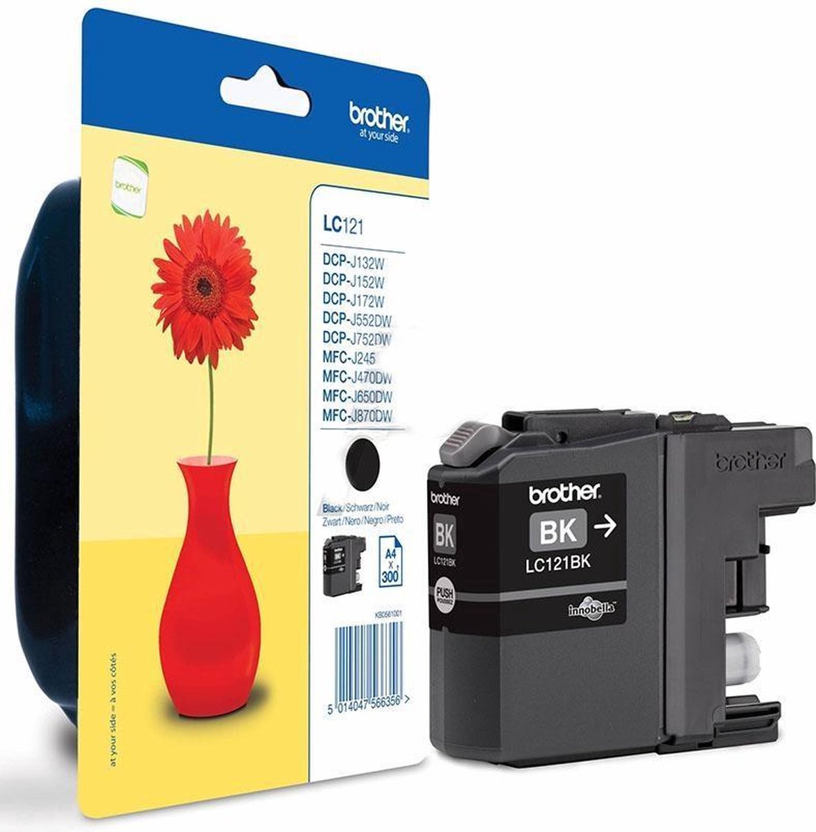 Brother LC121BK inktcartridge 1 stuk(s) Origineel Zwart