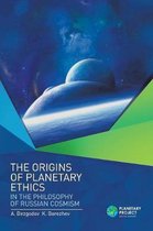 Boekomslag met een kosmisch landschap en de titel 'The Origins of Planetary Ethics'.