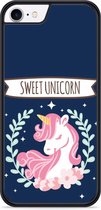 iPhone 8 Hardcase hoesje Sweet Unicorn - Designed by Cazy