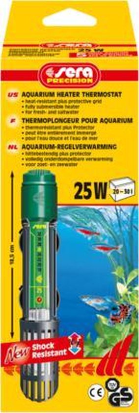 Sera aquarium-regelverwarming 25W - heater verwarming