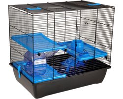 Flamingo Hamsterkooi Juna - Blauw - 50 x 33 x 45.5 cm