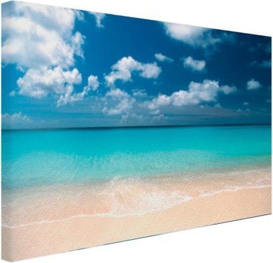 output oppervlakkig wenselijk Tropische zee en strand Canvas 180x120 cm - Foto print op Canvas schilderij...  | bol.com