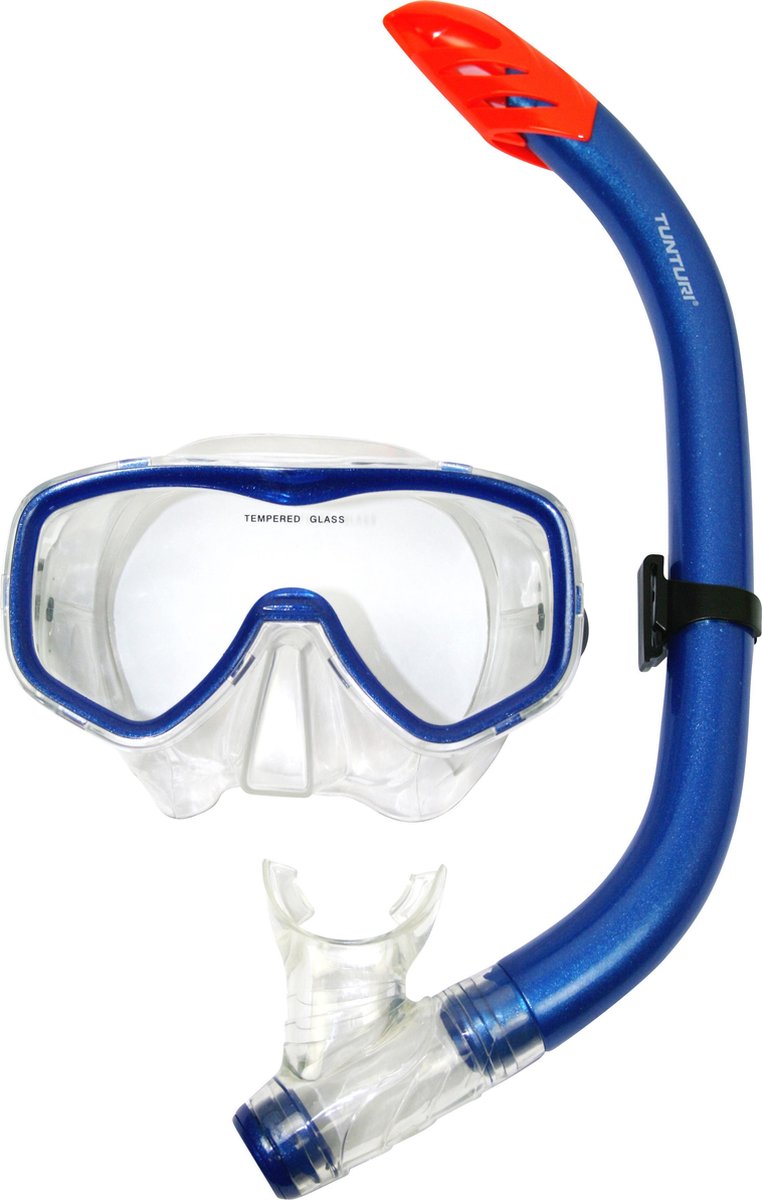 Tunturi Snorkelset - Duikbril met Snorkel - Volwassenen - Blauw - Tunturi