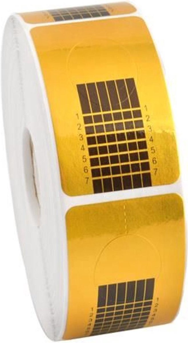 Goedkoopste Nagelsjablonen Op Rol RECHT - Nagelsjabloon Set - Nagel Sjablonen Voor Acrylnagegels Gelnagels Nageltips - 500 Stuks - Heble