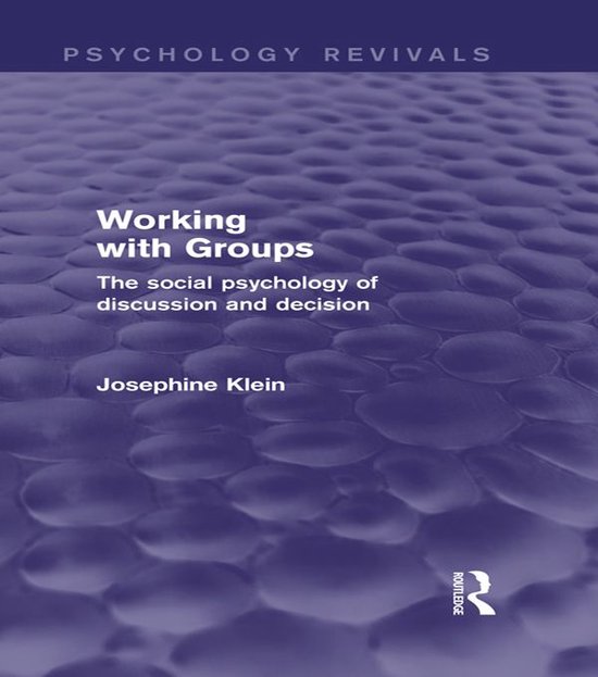 Working with Groups (Psychology Revivals) - cover