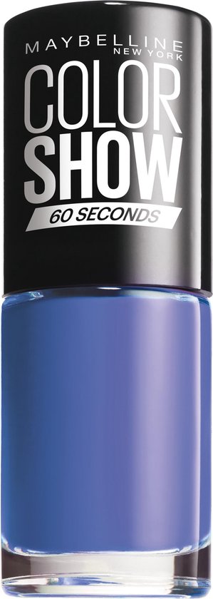 Maybelline Color Show 60 Secondes 335 Broadway Blues vernis à ongles 7 ml Bleu Colle pailletée