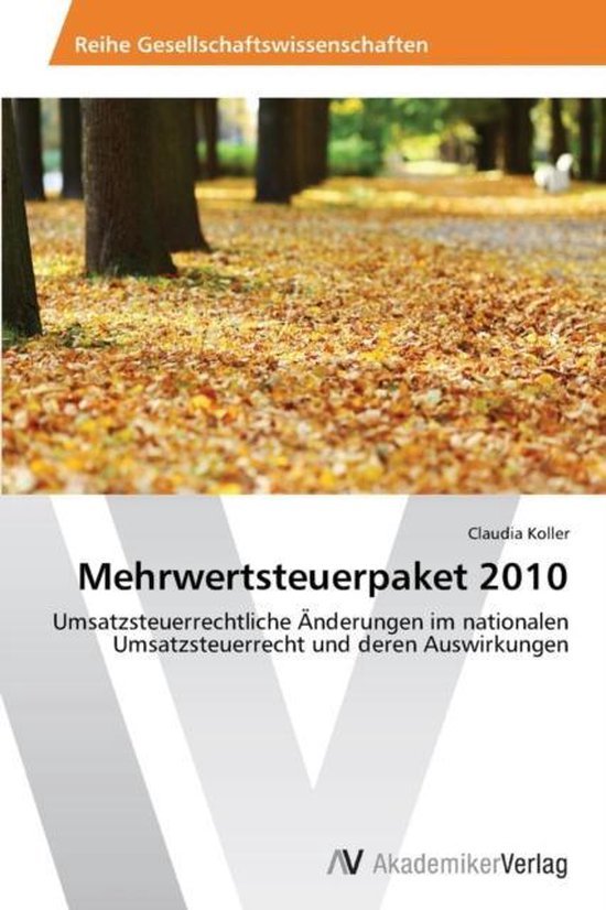 Mehrwertsteuerpaket 2010 - cover