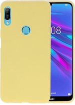 BackCover Hoesje Color Telefoonhoesje voor Huawei Y6 (Prime) 2019 - Geel