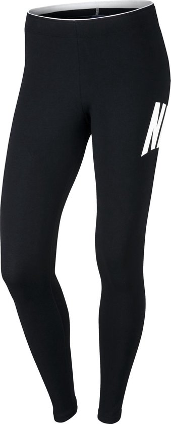 Nike Sportswear Legging Dames Hardloopbroek - Maat M - Vrouwen - zwart/wit  | bol.com