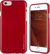 iPhone SE/5S/5 Metallic Jelly hoesje Backcover Rood