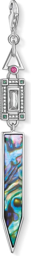 Thomas Sabo Charm Club 925 Sterling Zilveren Abalone Mother of Pearl Bedel Y0047-964-7