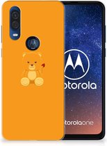 Motorola One Vision Telefoonhoesje met Naam Baby Beer