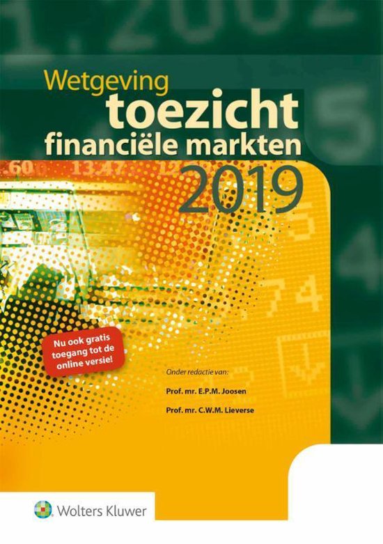 Wetgeving toezicht financiële markten 2019 - cover