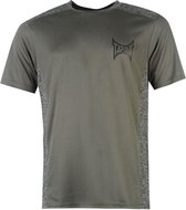 Tapout Poly Panel Mens Running Tshirt Charcoal M