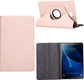 Tablet hoes voor Samsung Galaxy Tab A (7 inch) T280 - 360° draaibaar - Schubben Print- Licht Roze