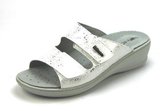 Rohde slipper 5750-01 Offwhite/zilverstructuur - Maat 42