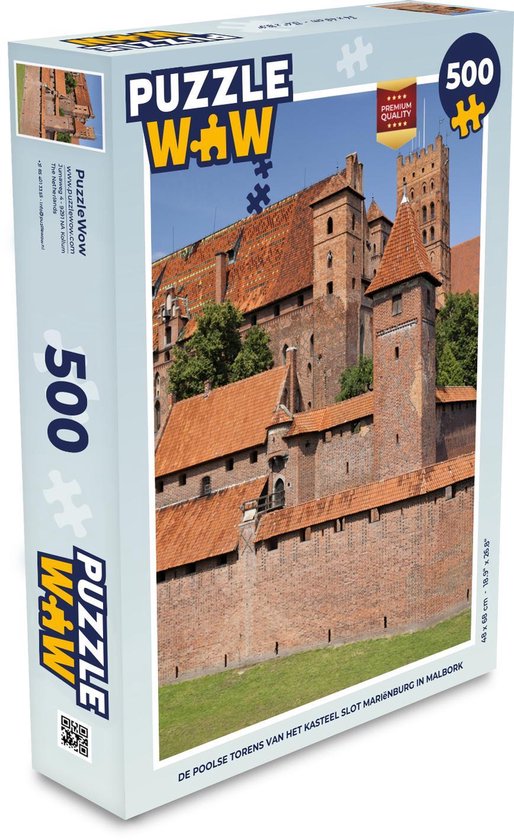 Montgomery abstract rand Puzzel 500 stukjes Slot Mariënburg - De Poolse torens van het kasteel Slot  Mariënburg... | bol.com