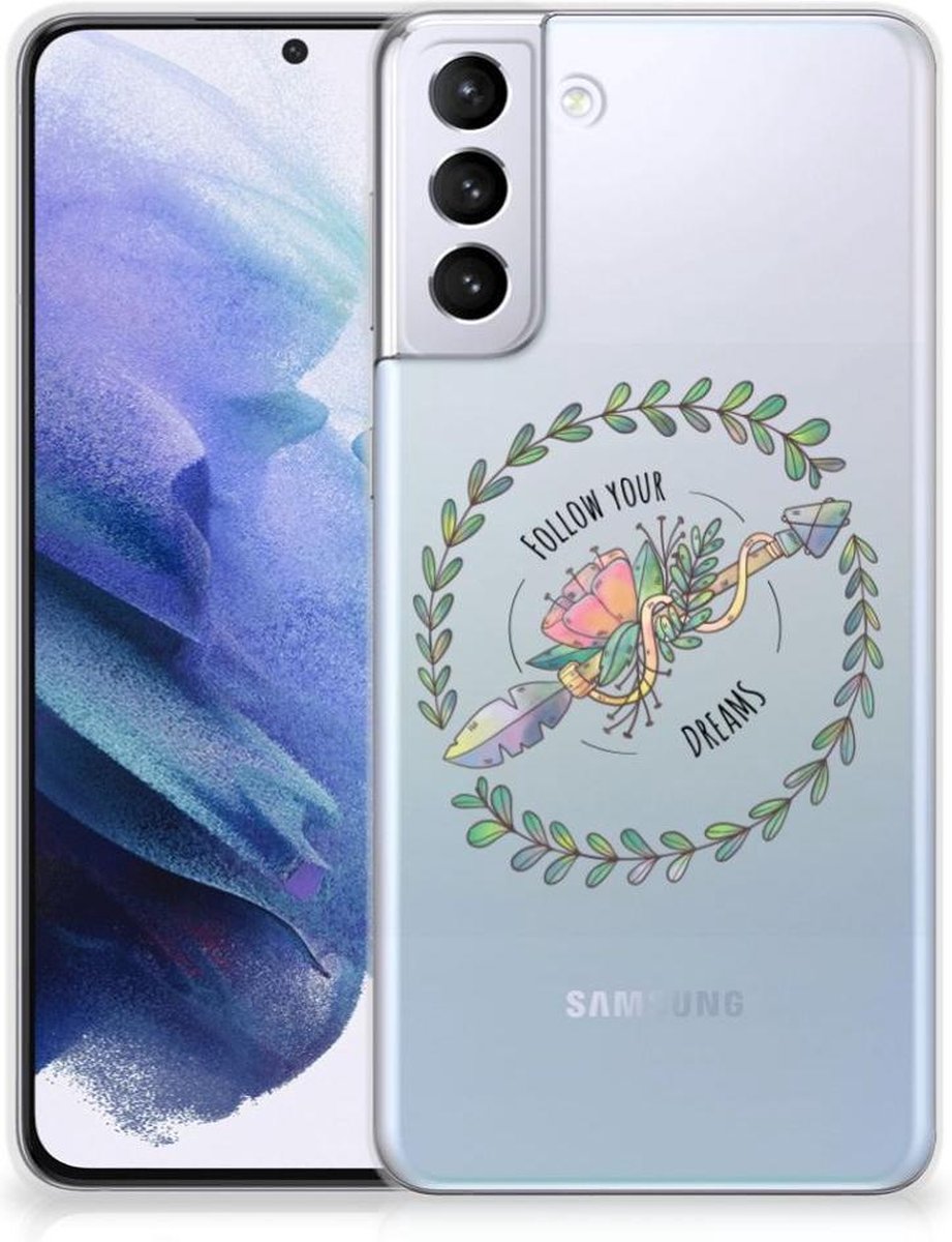 Samsung Galaxy S21 Plus Telefoonhoesje met Naam Boho Dreams