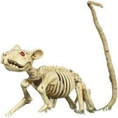 Fiestas Guirca Decoratieskelet Rat 20 Cm Pvc Wit