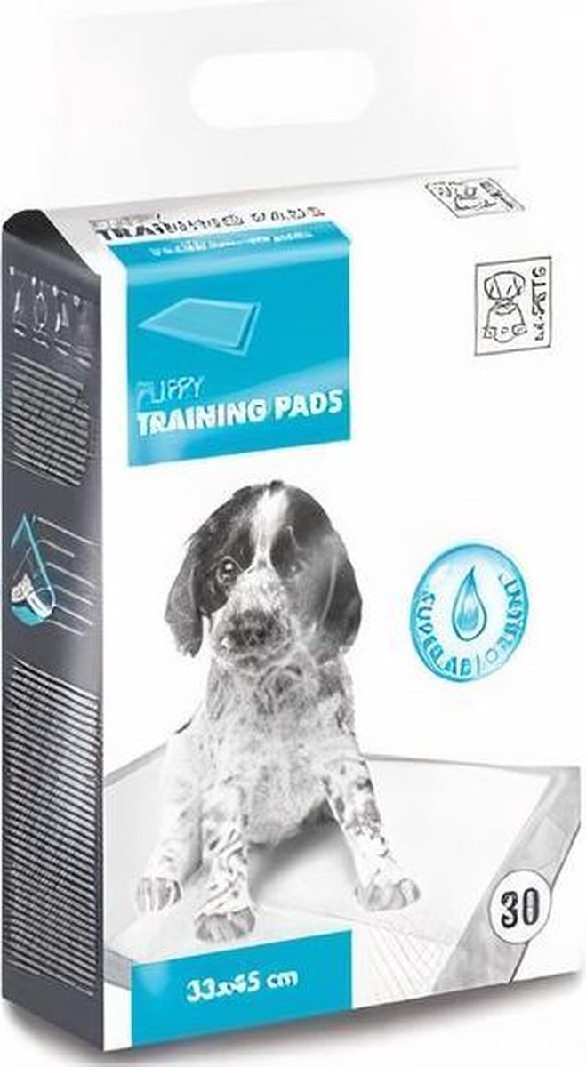 Goedkoopste M-pets Trainingpads Puppy 33 X 45 Cm Textiel Wit 30 Stuks