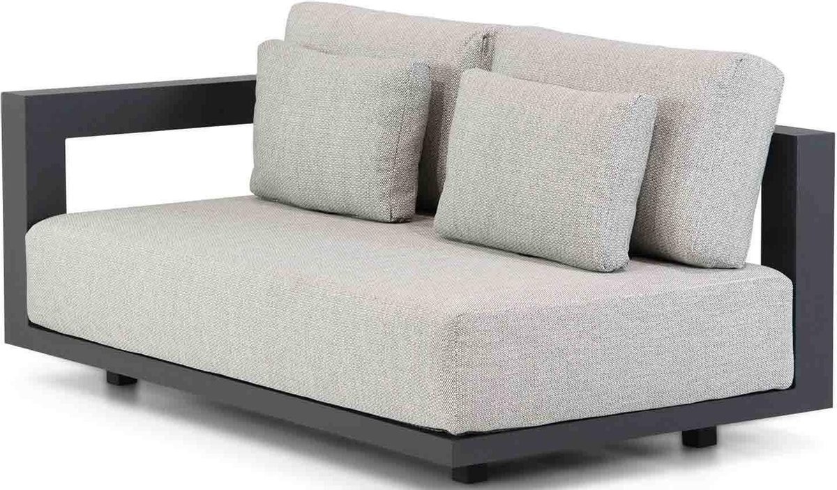 Metropolitan 2.5 seater bench right arm with 5 cushions