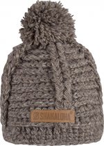 Shakaloha Gebreide Wollen Muts Heren & Dames Beanie Hat van schapenwol met polyester fleece voering - Baron Beanie LBrown Unisex - One Size Wintermuts