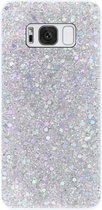 ADEL Premium Siliconen Back Cover Softcase Hoesje Geschikt voor Samsung Galaxy S8 - Bling Bling Glitter Zilver