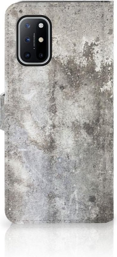 Case Cover pour OnePlus 8T Portefeuille Béton