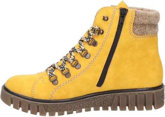 Bol Com Rieker Dames Veterboot Geel Maat 38