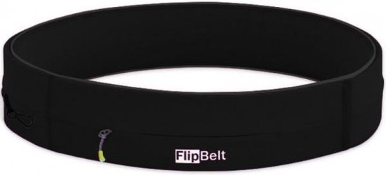 Flipbelt Zipper Zwart - Running belt - Hardloopriem - L