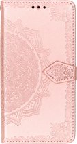 Mandala Booktype Motorola Moto G7 / G7 Plus hoesje - Roze