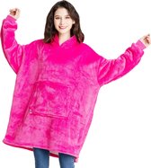 JAXY Hoodie Deken - Suggie - Snuggle Hoodie - Fleece Deken Met Mouwen - Hoodie Blanket - Roze