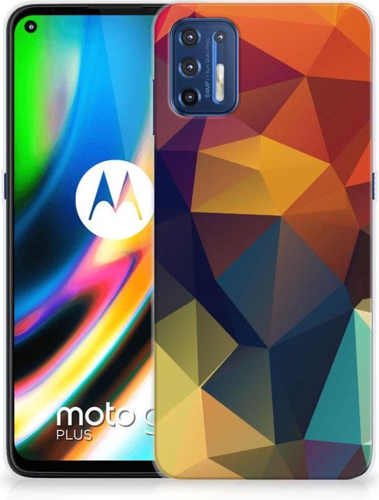 Coque pour Motorola Moto G9 Plus TPU étui Couleur Polygon