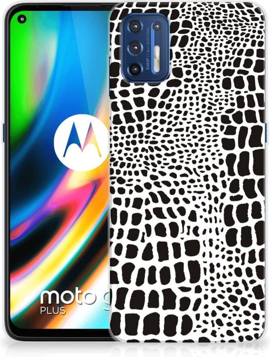 Motorola Moto G9 Plus TPU Hoesje Slangenprint