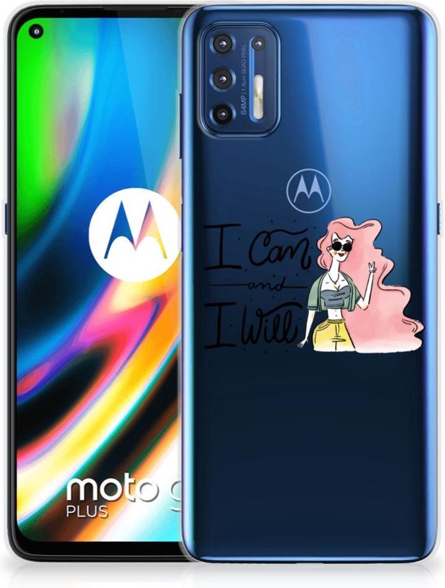 Motorola Moto G9 Plus Telefoonhoesje met Naam i Can