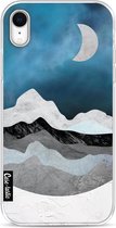 Casetastic Apple iPhone XR Hoesje - Softcover Hoesje met Design - Mountain Night Print