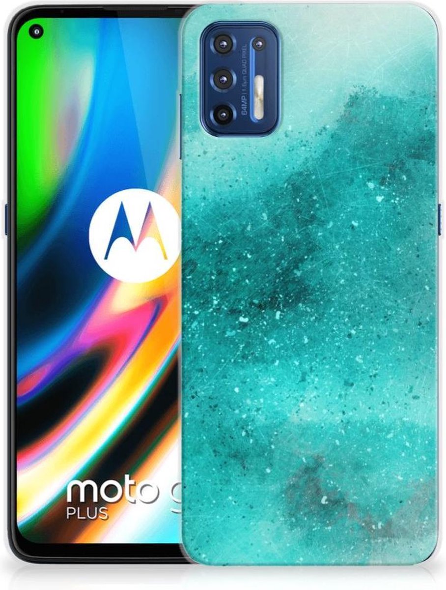 Hoesje maken Motorola Moto G9 Plus Painting Blue