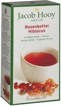 Jacob Hooy Rozenbottel hibiscus thee zakjes (20st)