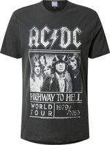 Amplified shirt acdc highway to hell Donkergrijs-Xl