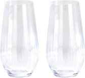 2x verres à jus Longdrink / verre à eau 58 cl / 580 ml de verre cristal - Verre cristal - Verres "long drinks"